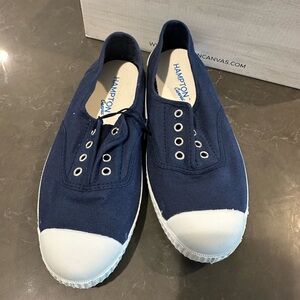 Brand new/never worn, Navy, Hampton canvas shoes, size 35